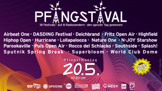 Plakat fürs Pfingstival mit allen Festivals (Quelle: Colourbox | Montage: Fritz)