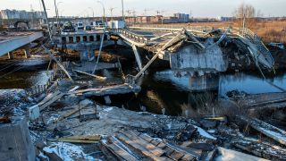 Die zerstörte ukrainische Stadt Irpin (Quelle: IMAGO | CTK-Photo)
