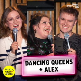Rebecca Pap bei Falsch, aber lustig - "Dancing Queens + Alex" (Quelle: Fritz)