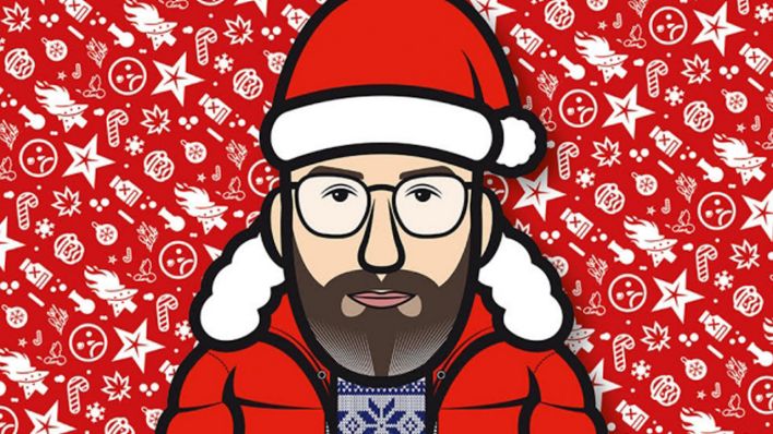 Der Rapper Sido als Weihnachtsmann im Comic-Style. (Quelle: Mike Illustrated)