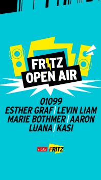 Plakat fürs "Fritz Open Air" im Waschhaus Potsdam (Quelle: Fritz)