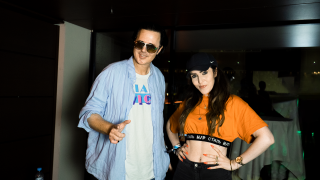 Alexander Marcus mit Fritzin Claudia Kamieth beim Lollapalooza 2023 (Quelle: Fritz | Lilly Extra)