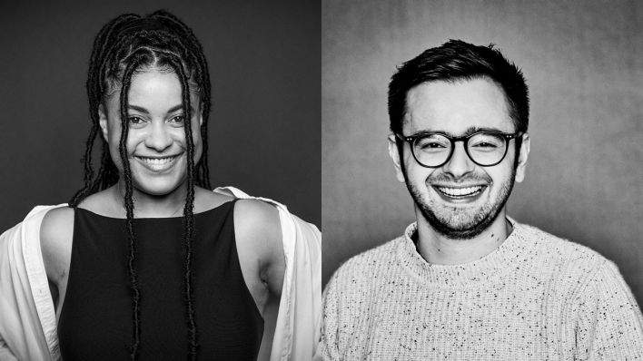 Cassandra Nwosu & Daniel Claus (Quelle: Cassandra Nwosu: Gundula Krause Photography | Daniel Claus: Ben Wolf)