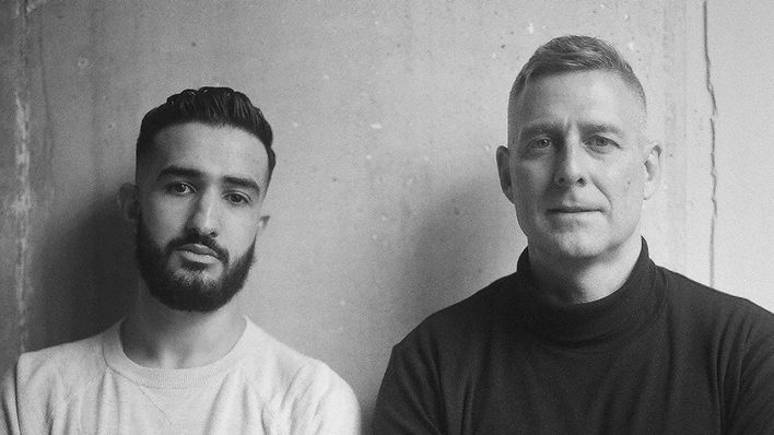 Mohamed Chahrour und Marcus Staiger, Moderatoren des Podcasts "Clanland" (Quelle: William Minke)