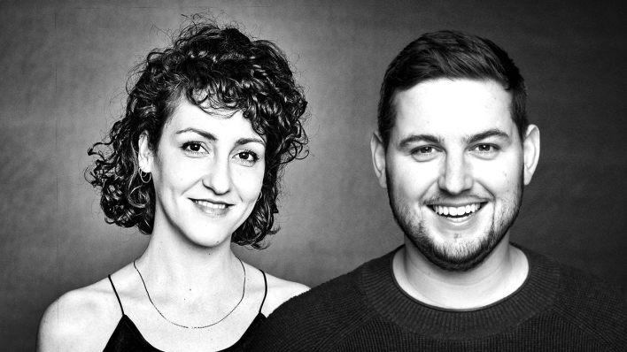 Jule Jank und Ben Päffgen von Fritz (Quelle: Ben Wolf, Gundula Krause Photography | Montage: Fritz)
